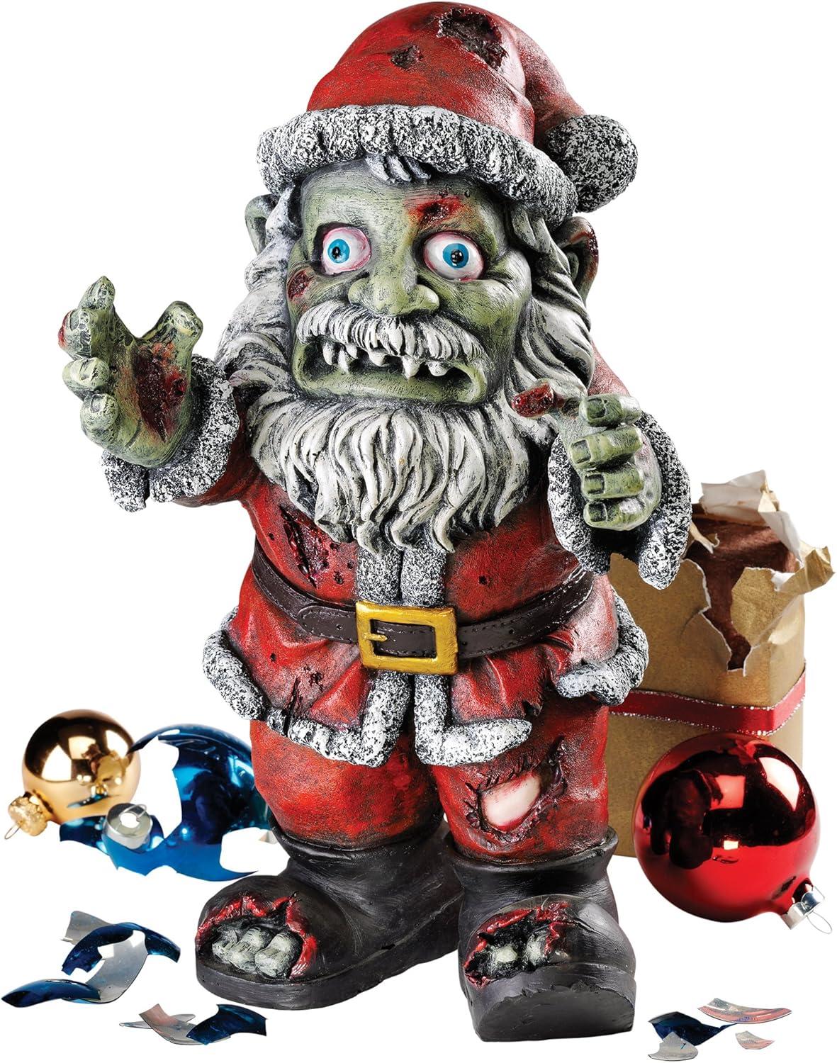 imageDesign Toscano CL6691 Christmas Santa Claus Holiday Decor Zombie Apocalypse Statue 7quotWx7Dx13 H full colorFull Color