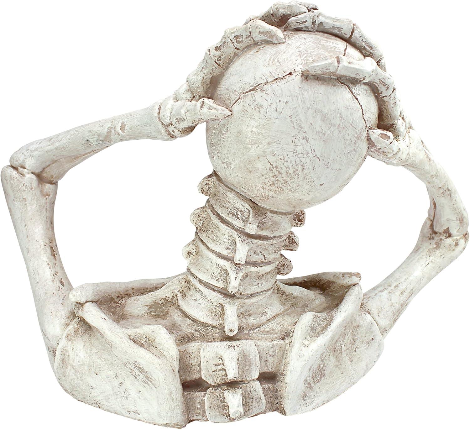 imageDesign Toscano QM21463 The Creeper from The Grave Garden Statue Zombie Halloween Decoration One Size MulticoloredThe Screaming Skeleton Statue  Large