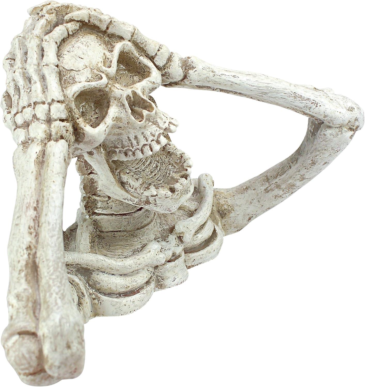 imageDesign Toscano QM21463 The Creeper from The Grave Garden Statue Zombie Halloween Decoration One Size MulticoloredThe Screaming Skeleton Statue  Medium