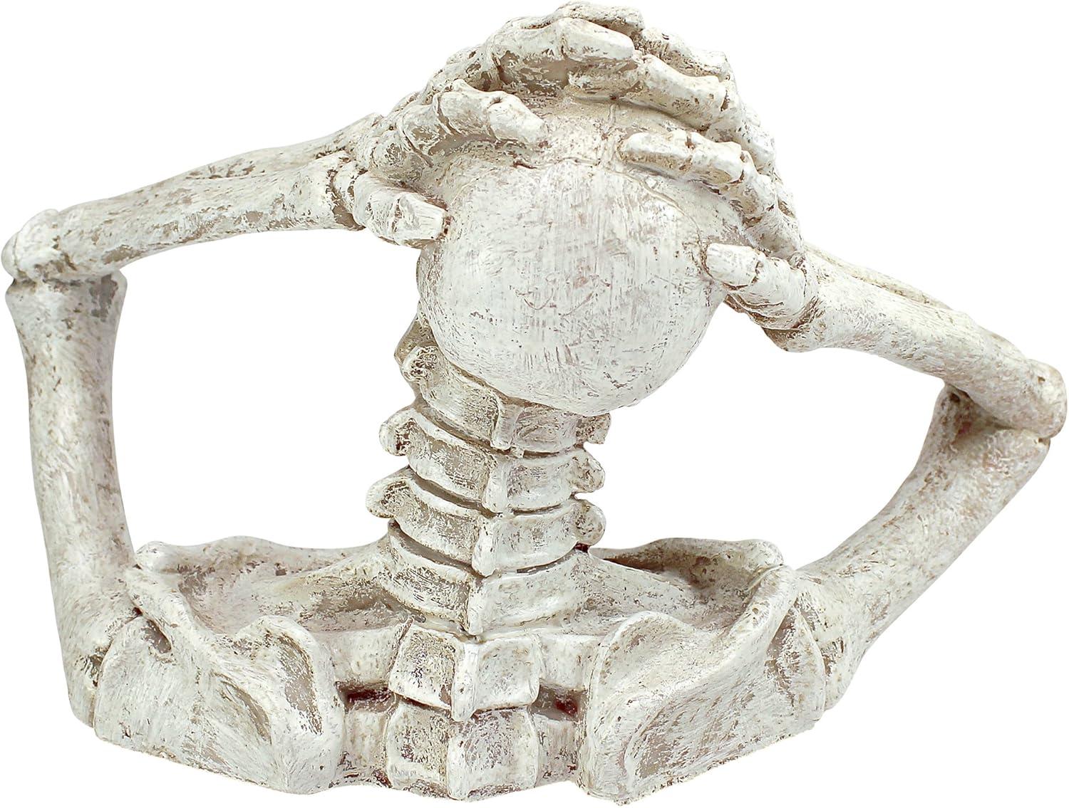 imageDesign Toscano QM21463 The Creeper from The Grave Garden Statue Zombie Halloween Decoration One Size MulticoloredThe Screaming Skeleton Statue  Medium
