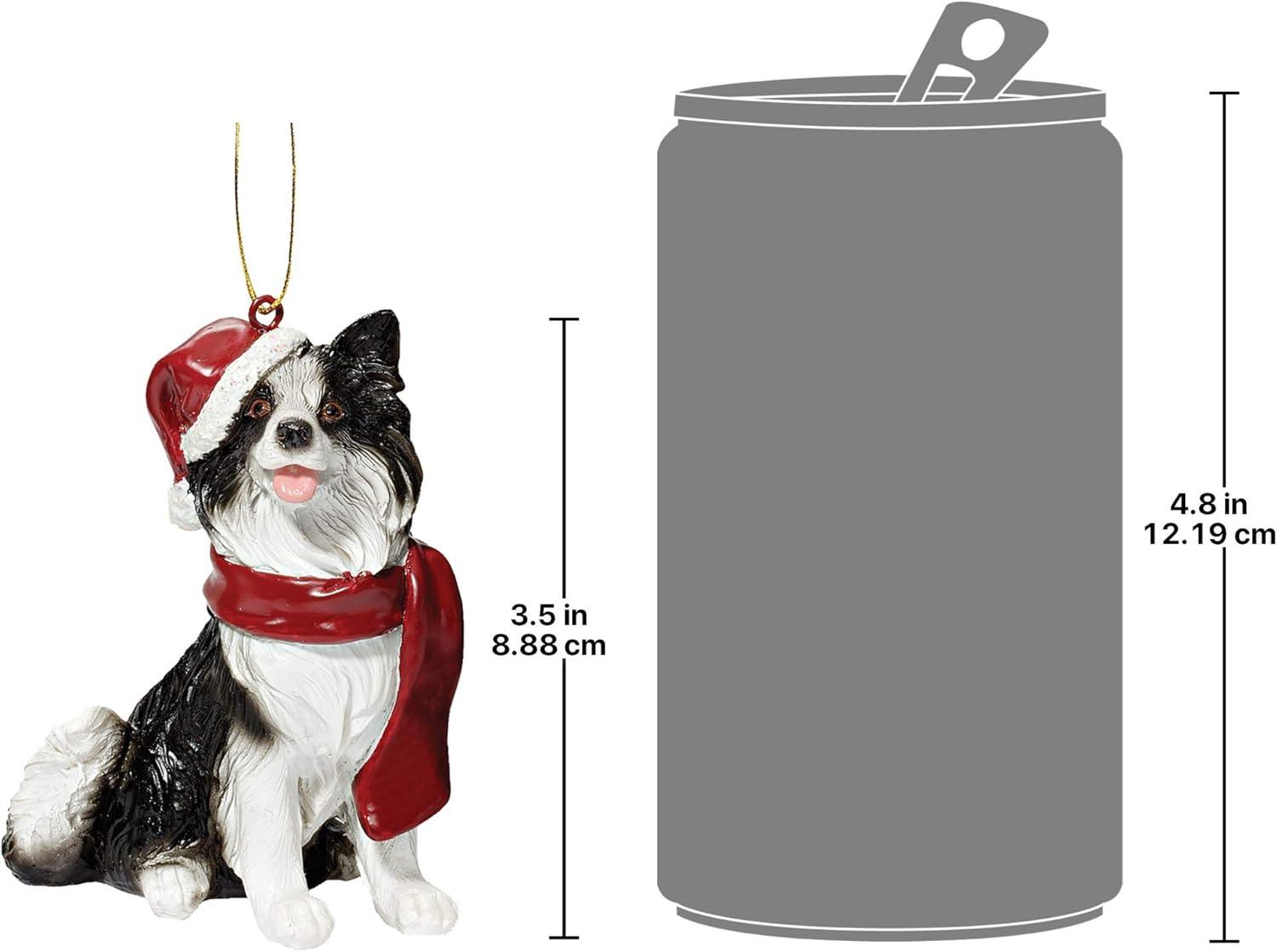 imageDesign Toscano Siberian Husky Holiday Dog Christmas Tree Ornament Xmas Decorations 3 Inch Full ColorBorder Collie