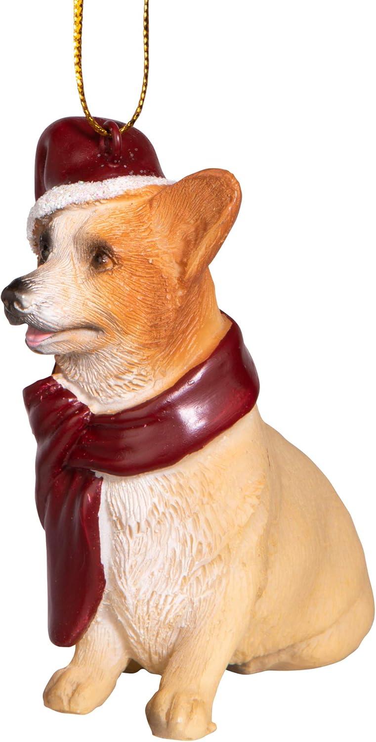imageDesign Toscano Siberian Husky Holiday Dog Christmas Tree Ornament Xmas Decorations 3 Inch Full ColorWelsh Corgi