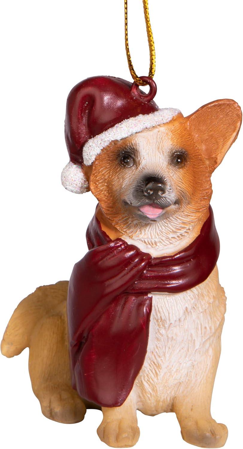 imageDesign Toscano Siberian Husky Holiday Dog Christmas Tree Ornament Xmas Decorations 3 Inch Full ColorWelsh Corgi