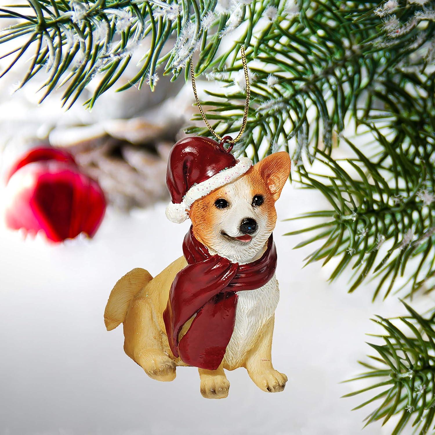 imageDesign Toscano Siberian Husky Holiday Dog Christmas Tree Ornament Xmas Decorations 3 Inch Full ColorWelsh Corgi