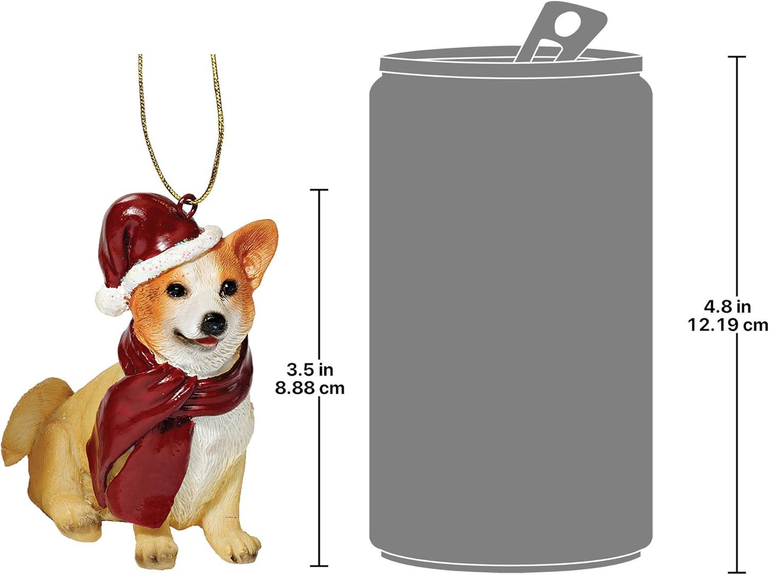 imageDesign Toscano Siberian Husky Holiday Dog Christmas Tree Ornament Xmas Decorations 3 Inch Full ColorWelsh Corgi