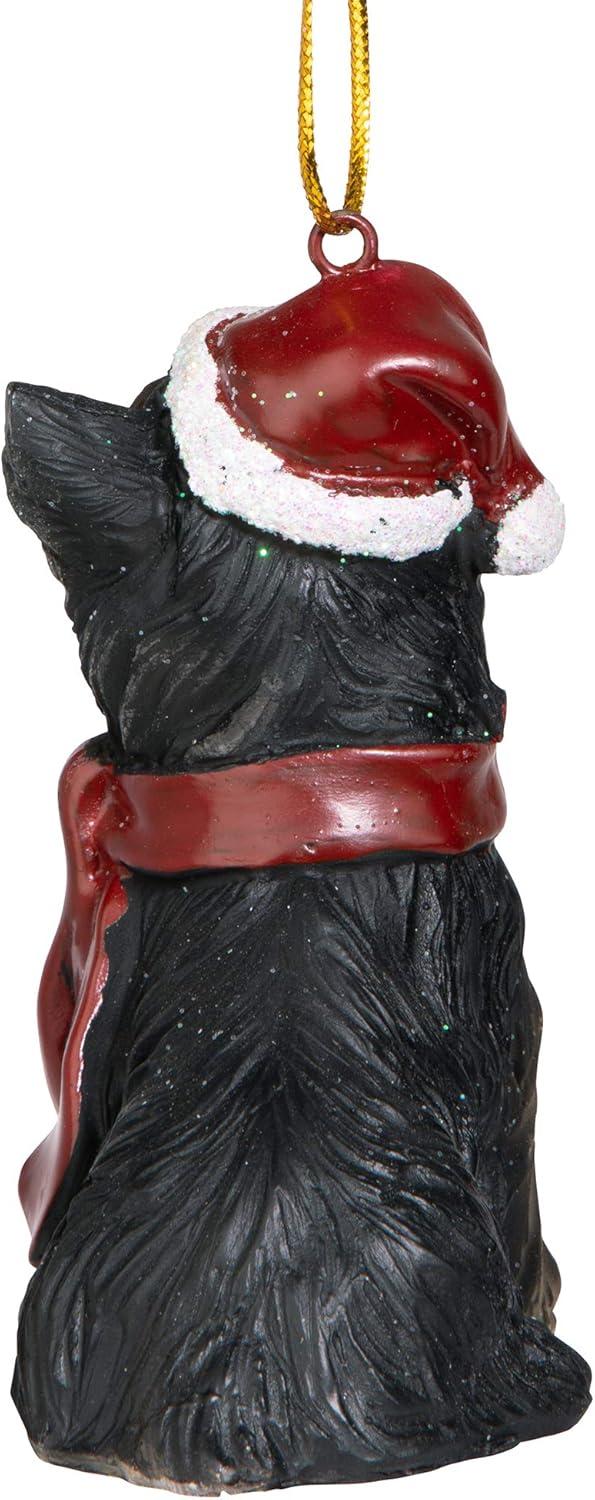 imageDesign Toscano Siberian Husky Holiday Dog Christmas Tree Ornament Xmas Decorations 3 Inch Full ColorYorkie