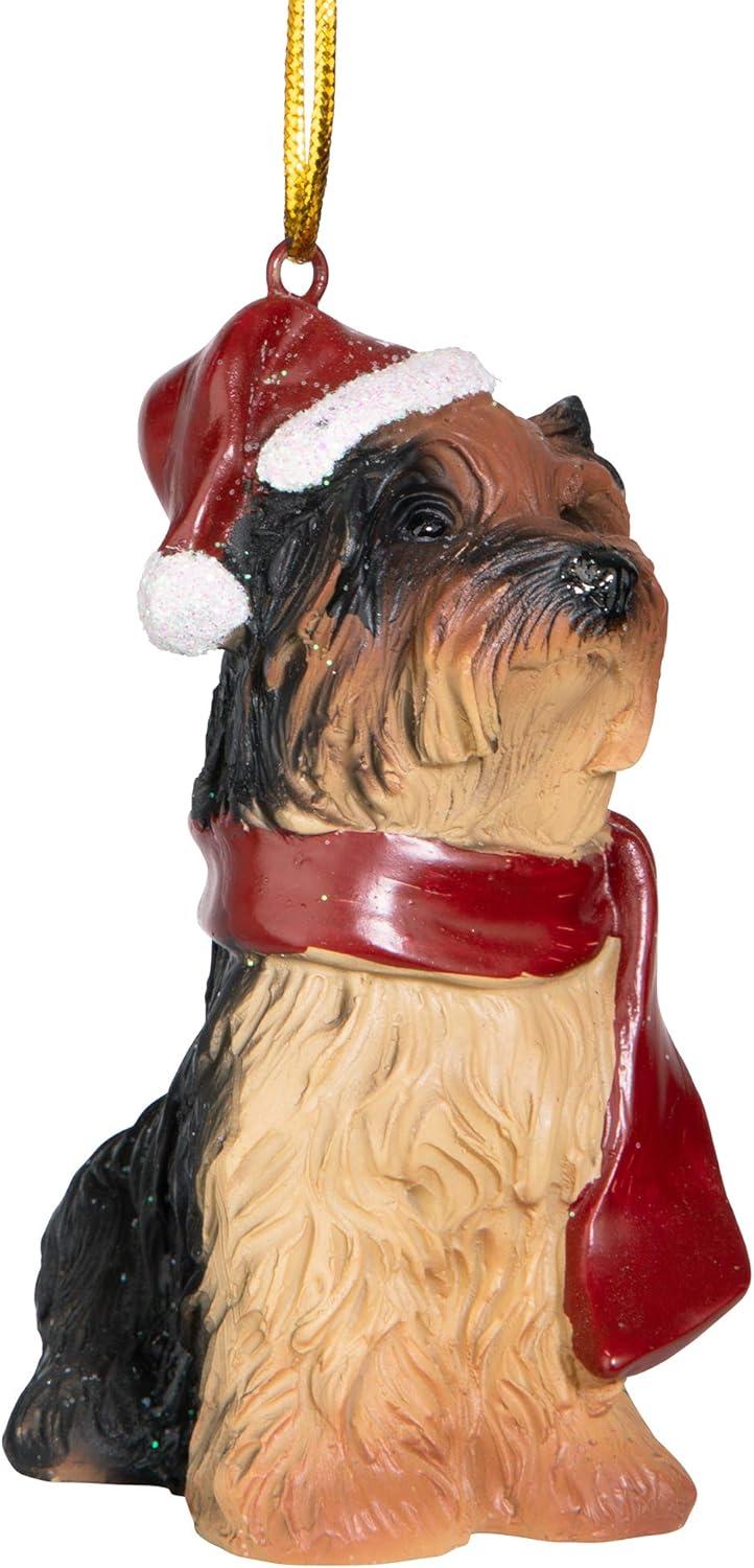 imageDesign Toscano Siberian Husky Holiday Dog Christmas Tree Ornament Xmas Decorations 3 Inch Full ColorYorkie