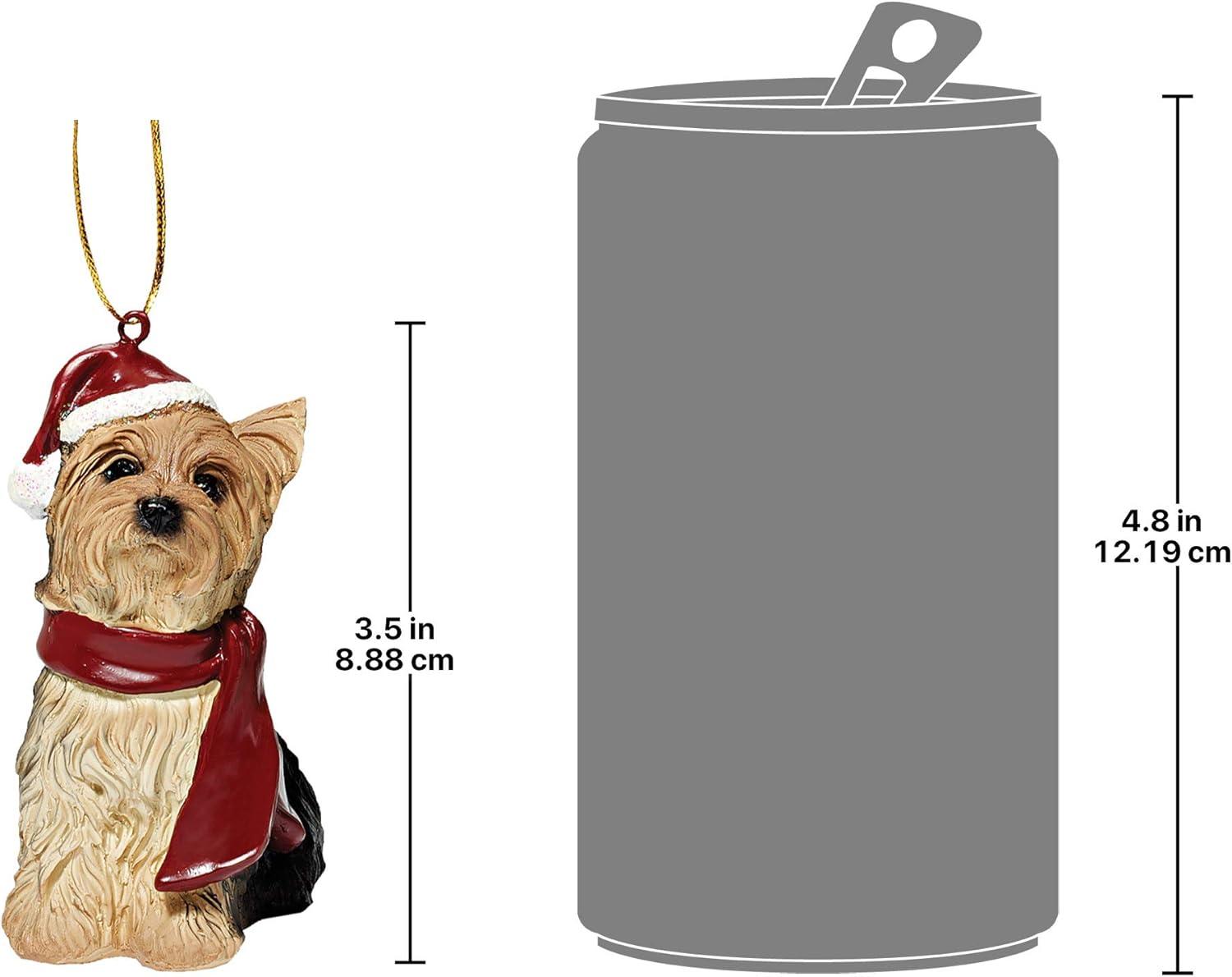 imageDesign Toscano Siberian Husky Holiday Dog Christmas Tree Ornament Xmas Decorations 3 Inch Full ColorYorkie