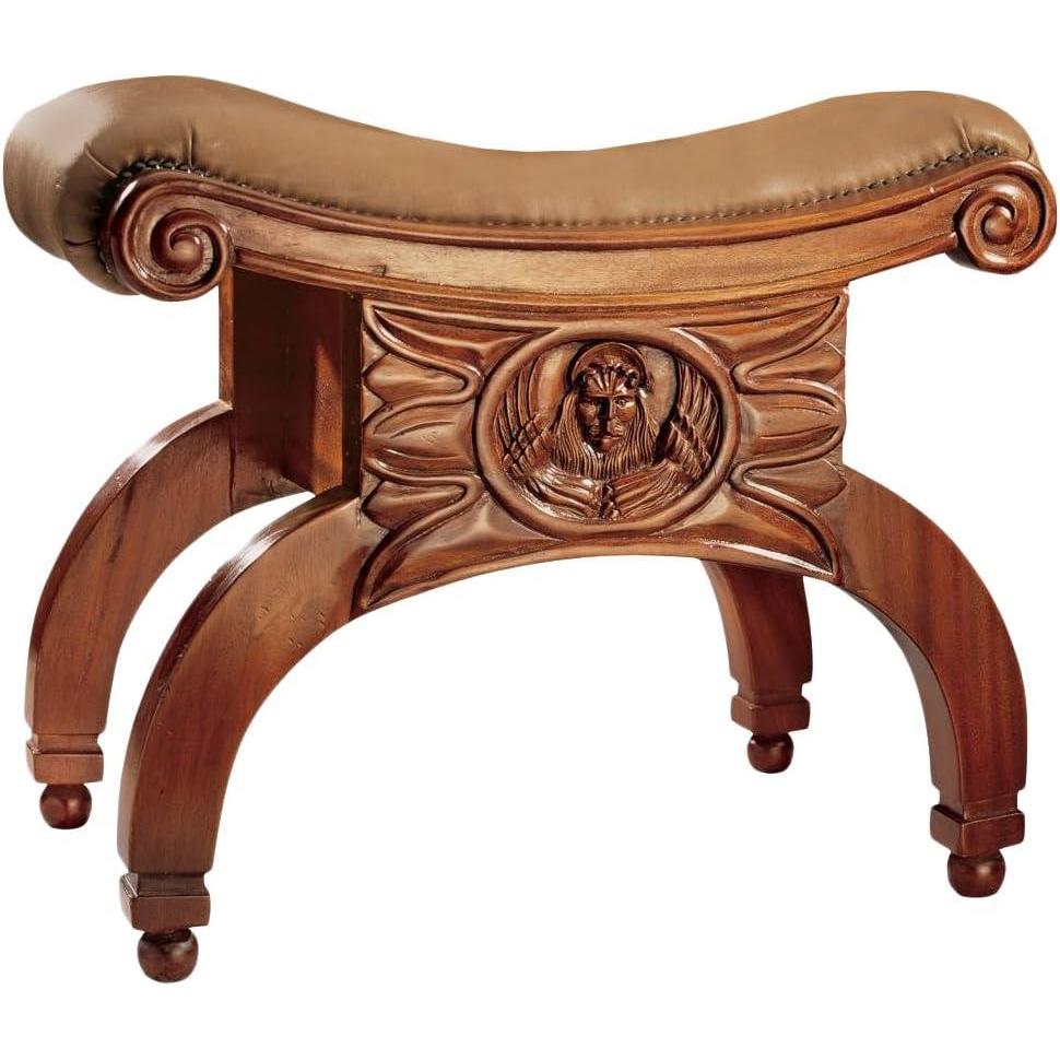imageDesign Toscana Venetian Leather Taboret