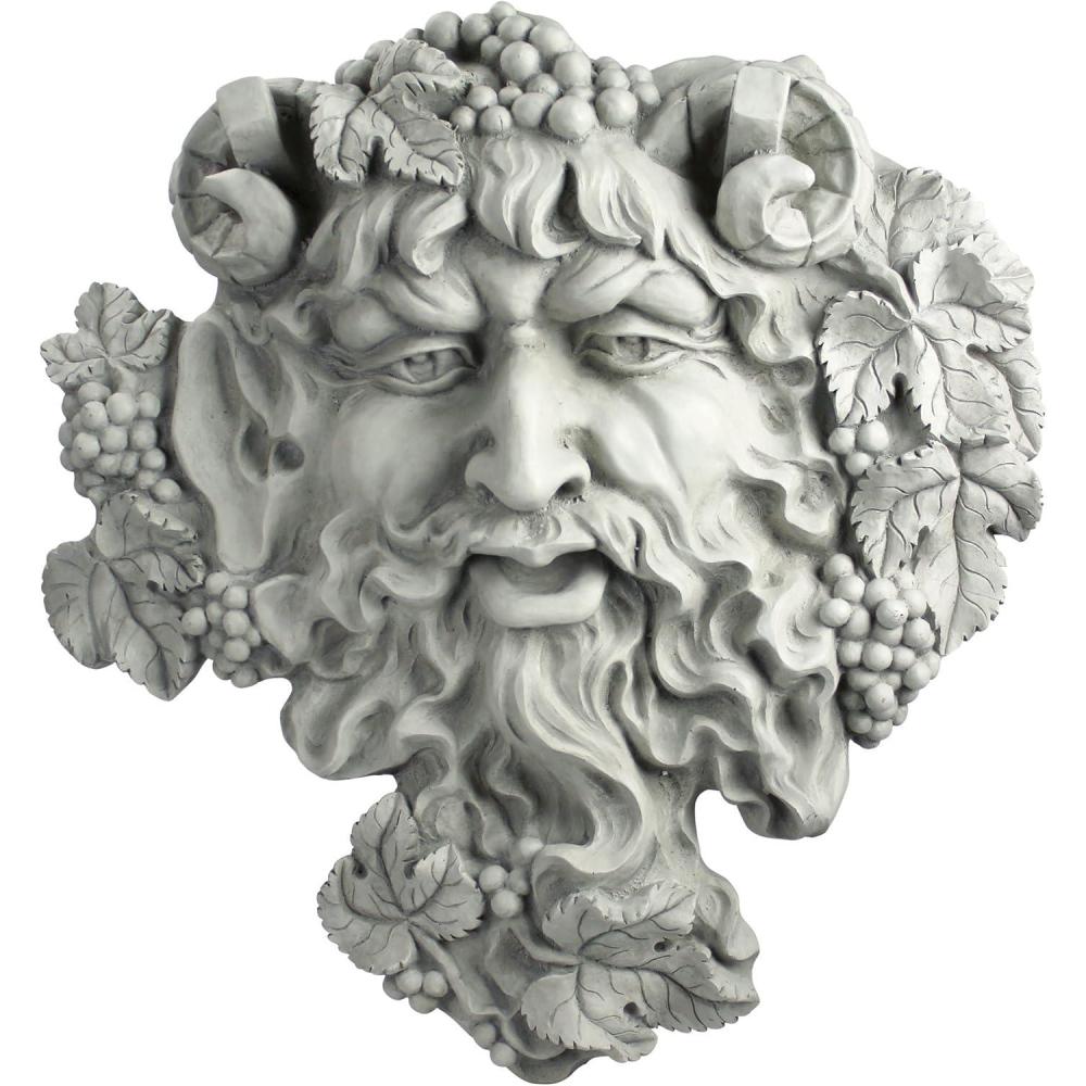 imageDesign Toscano Bacchus God of Wine Greenman Wall Sculpture LargeLarge  19 Inch
