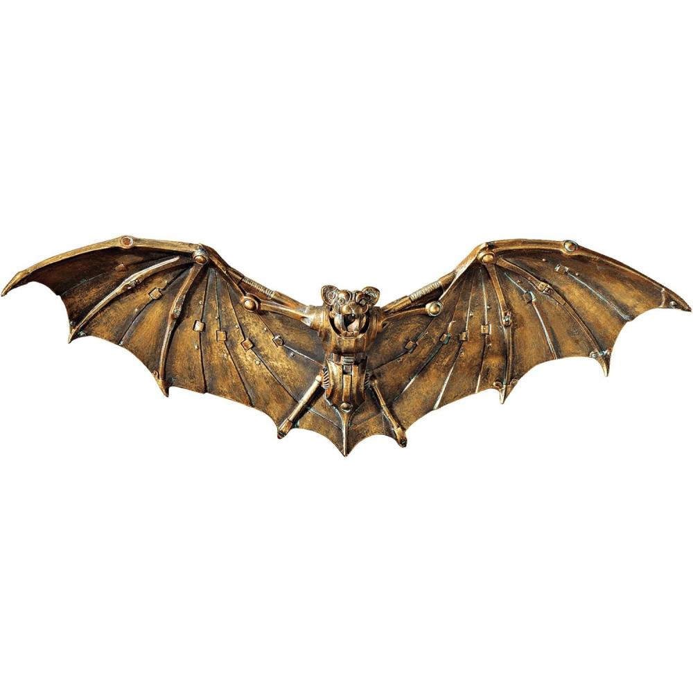imageDesign Toscano Cyber Bat Steampunk Wall SculptureBronze 1950quot x 650quot