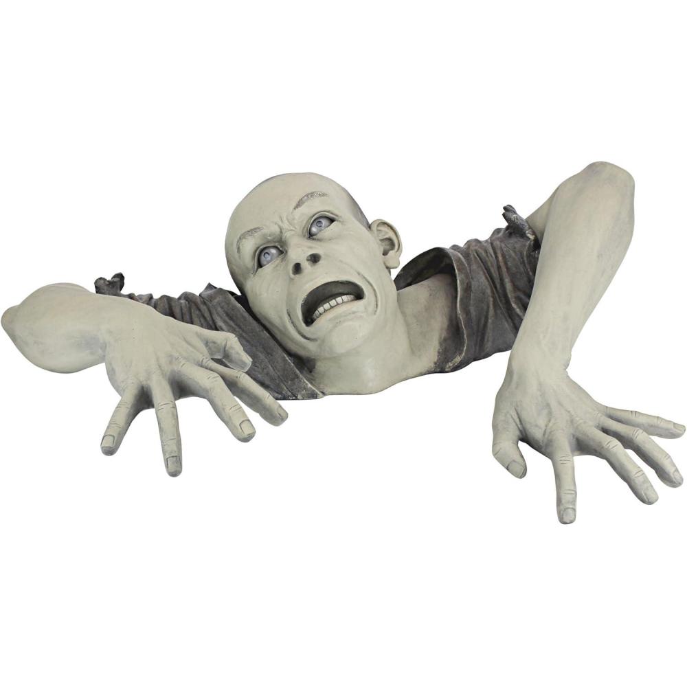 imageDesign Toscano DB383020 The Zombie of Montclaire Moors IndoorOutdoor Garden Statue Halloween Decoration 31 Inches Wide 19 Inches Deep 8 Inches High Full Color FinishLarge