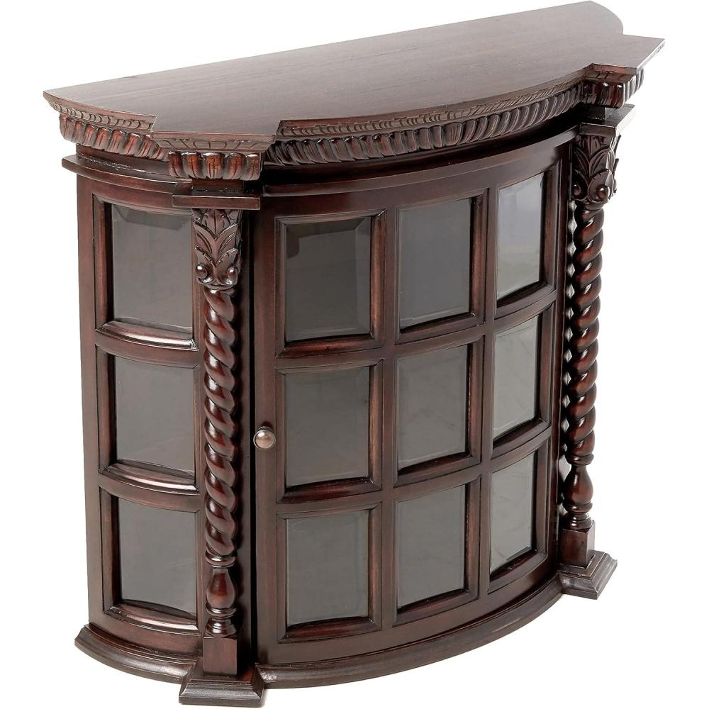 imageDesign Toscano DY120701 Broadgate Grand Curio Presentation Case 37quot CherryCardington Square