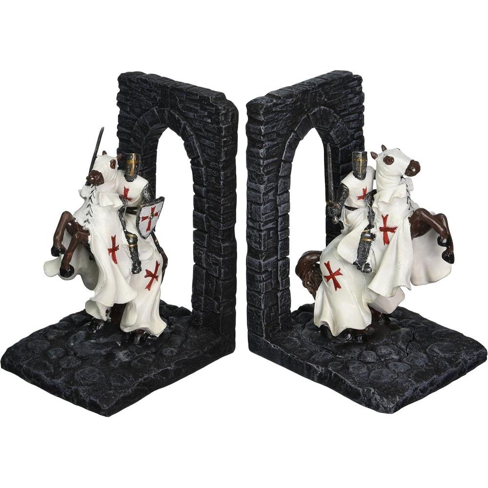 imageDesign Toscano Elephant Bookends Statue 7 Inch Set of Two Faux BronzeQM2859800Knights of the Realm