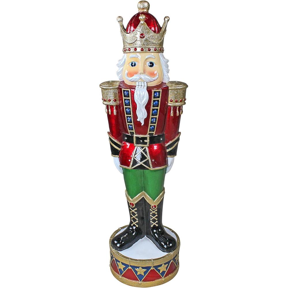 imageDesign Toscano Illuminated BavarianStyle Holiday Nutcracker Statue