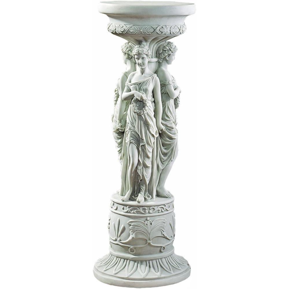imageDesign Toscano KY0631 Rococo Sculptural PlinthFaux Stone FinishChatsworth