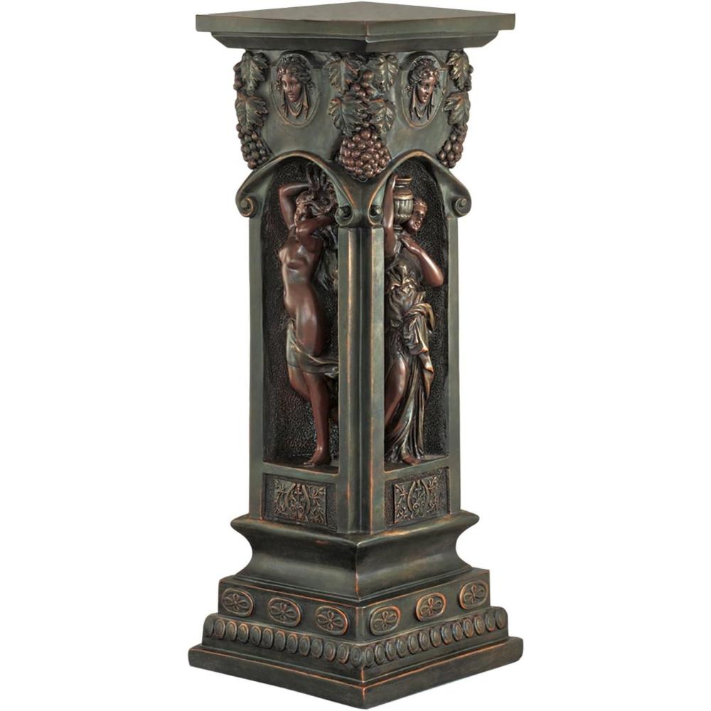 imageDesign Toscano KY0631 Rococo Sculptural PlinthFaux Stone FinishFontaine de Innocents