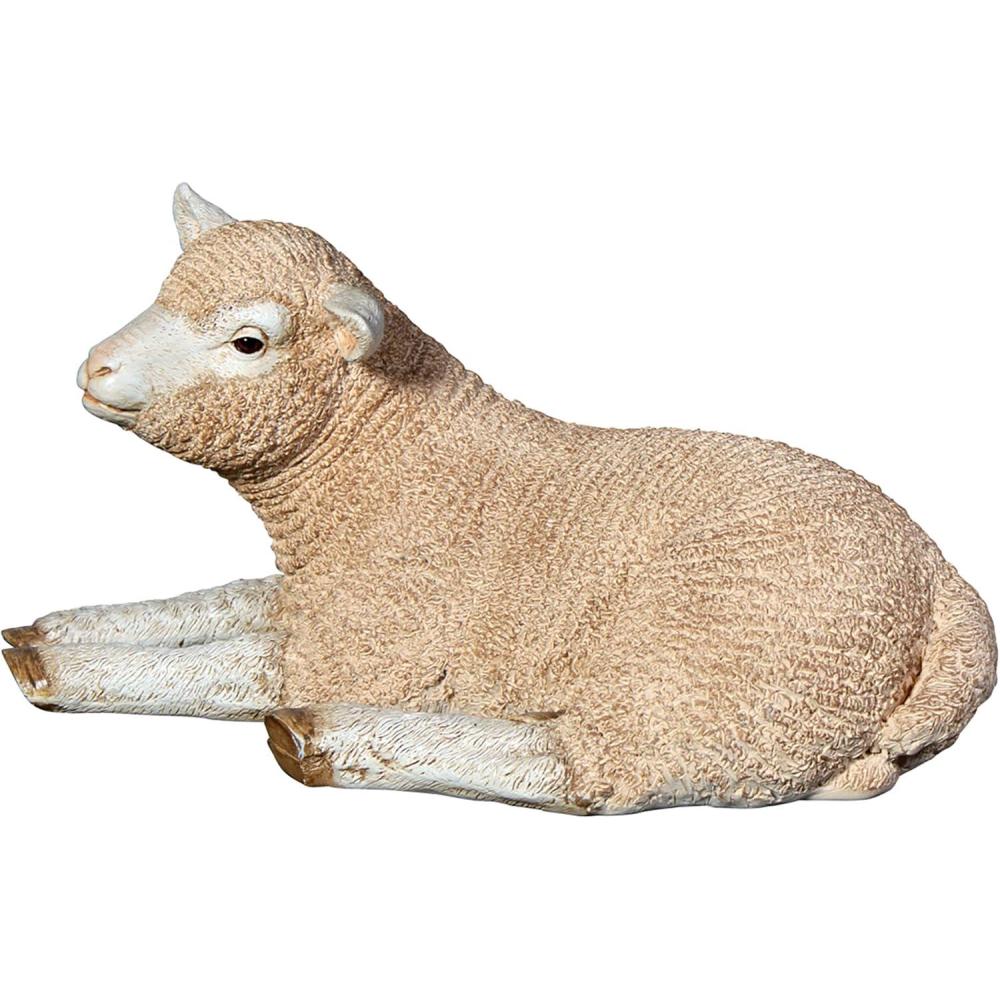 imageDesign Toscano Merino Ewe LifeSize Lamb Statue StandingResting