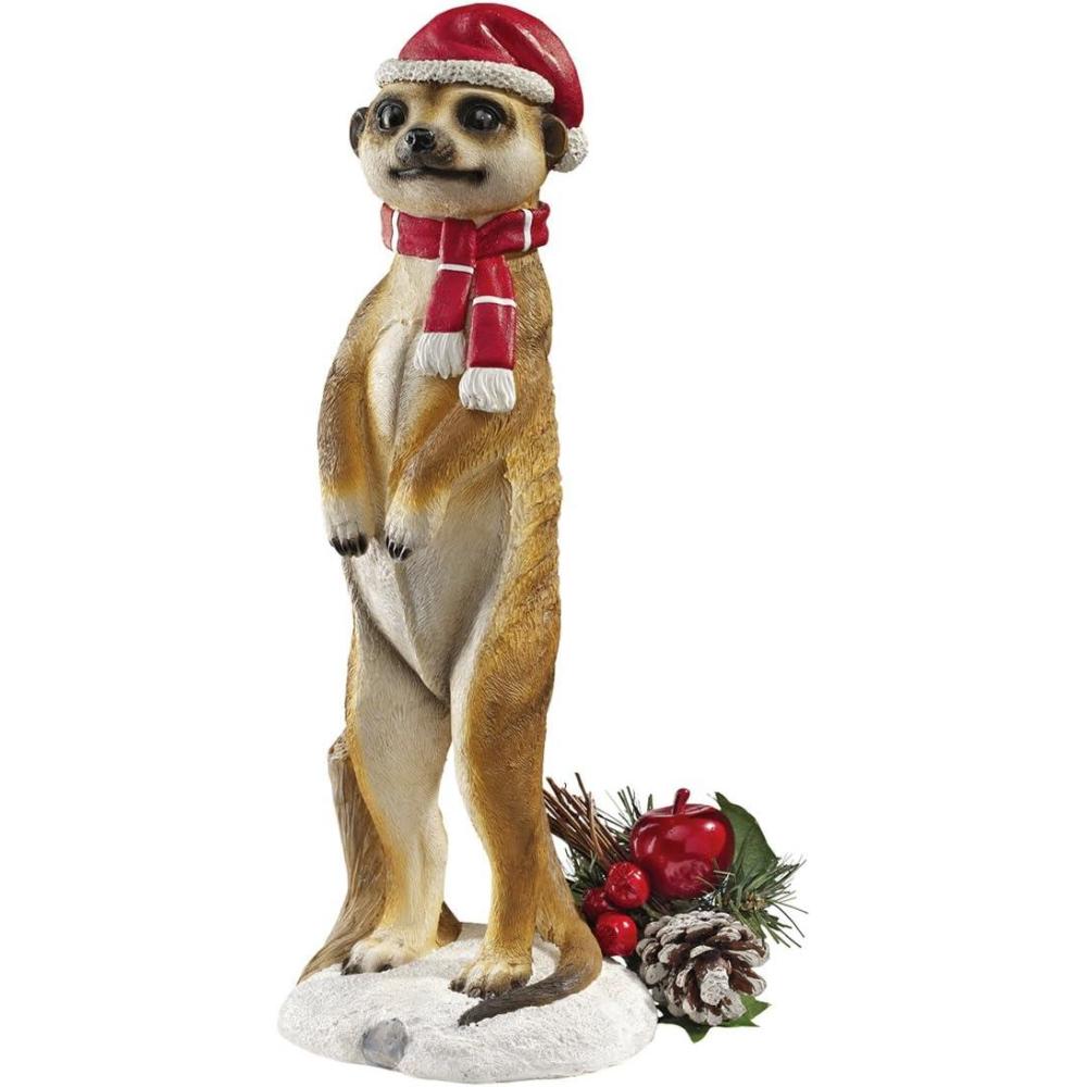 imageDesign Toscano Merry Meerkat Holiday Greeter StatueSet of 2