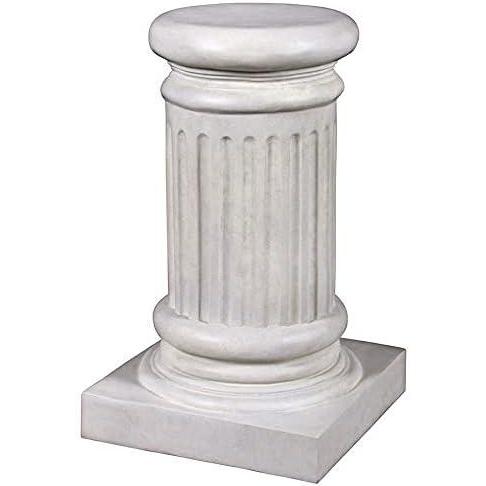 imageDesign Toscano NE60510 Apollo Belvedere Bust and Plinth Roman PedestalFaux Stone FinishClassical Greek Fluted
