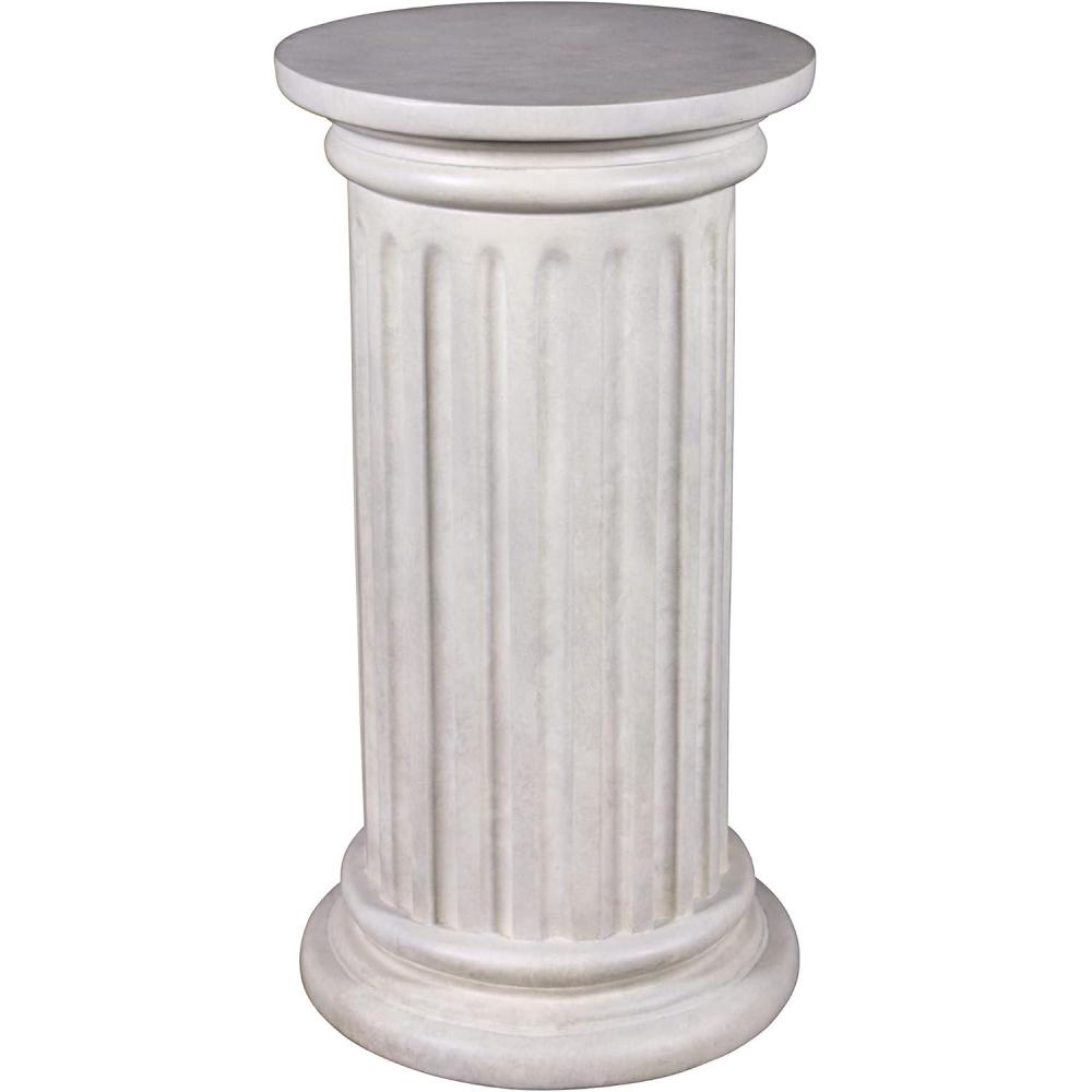 imageDesign Toscano NE60510 Apollo Belvedere Bust and Plinth Roman PedestalFaux Stone FinishRoman Doric