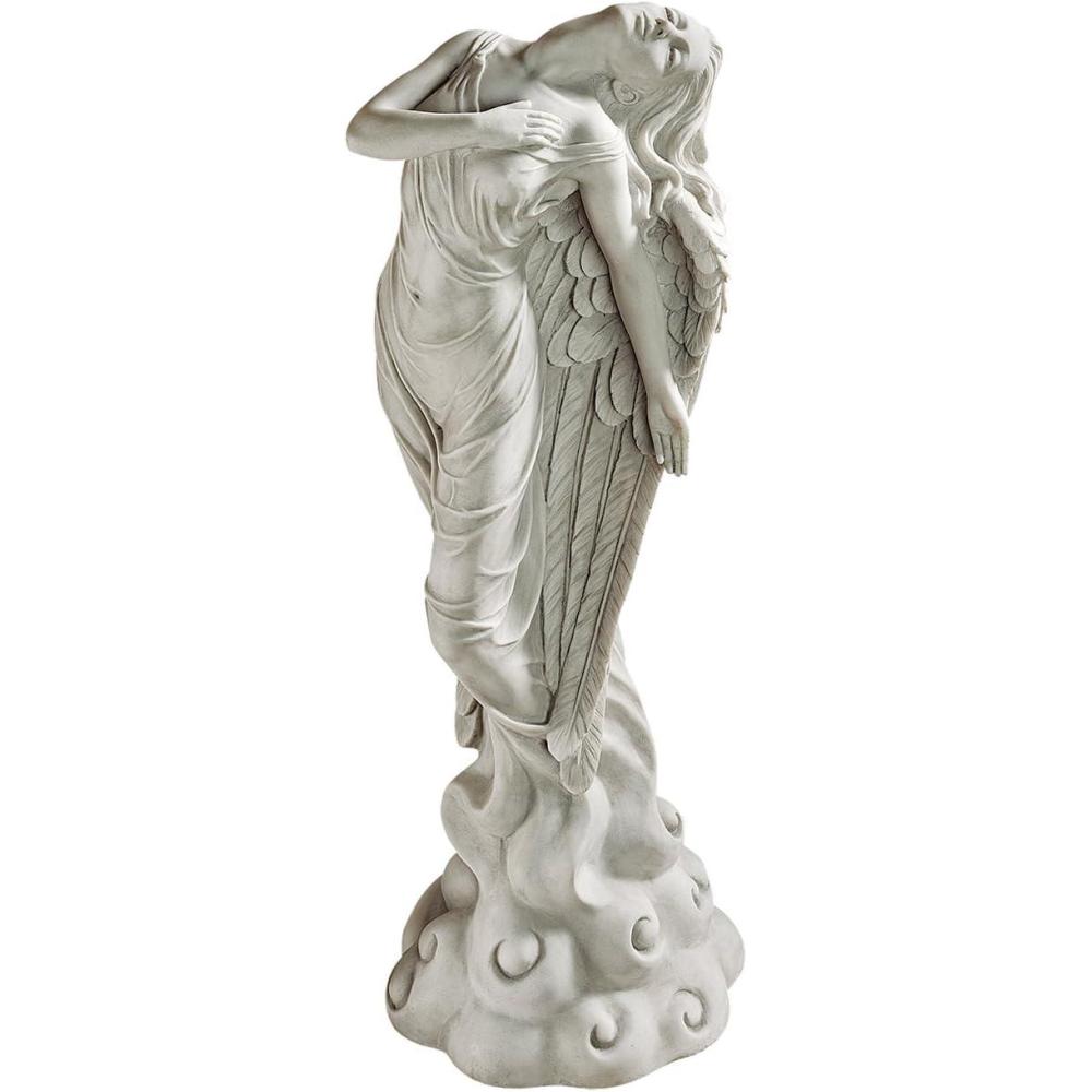 imageDesign Toscano NG33765 Remembrance and Redemption Angel Religious Garden Statue Medium 15 Inch IvoryMEDIUM ASCENDING