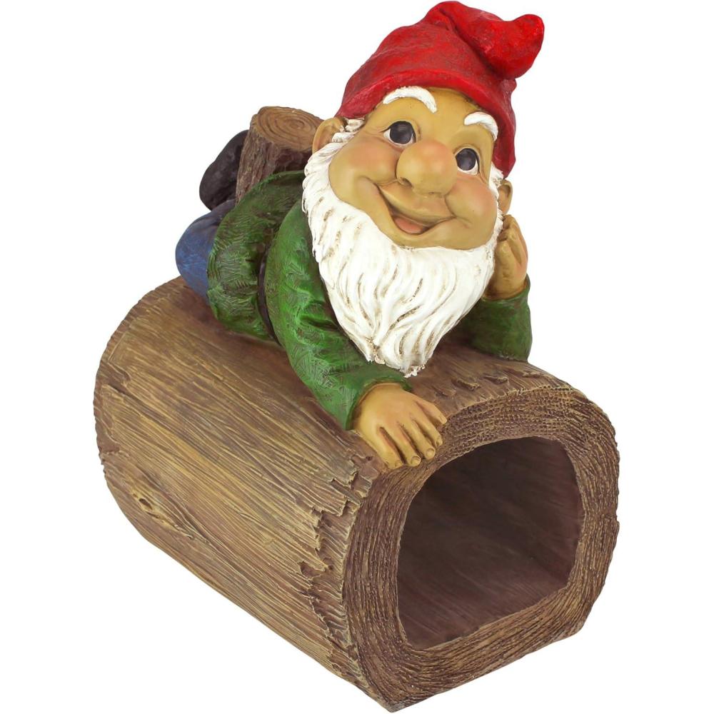 imageDesign Toscano Pinecone Percy Woodland Gnome Statue 315 InchStormie T