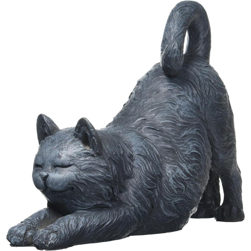 imageDesign Toscano Playful Cat on Back StatueCat Stretching
