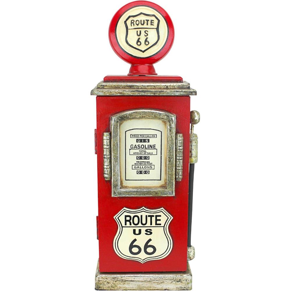 imageDesign Toscano Route 66 Gas Pump Big Boy Toy Key Cabinet