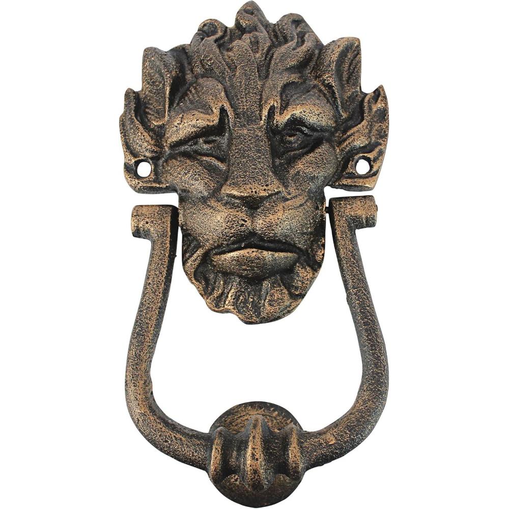 imageDesign Toscano SP24007 10 Downing Street Lion Authentic Foundry Door Knockerbronze