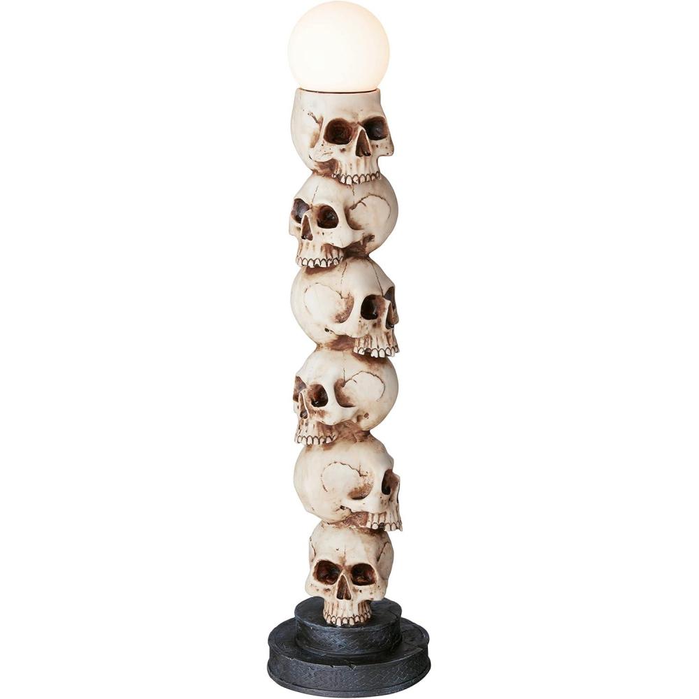 imageDesign Toscano Skulls Spire Lighted Sculpture 27 Inch