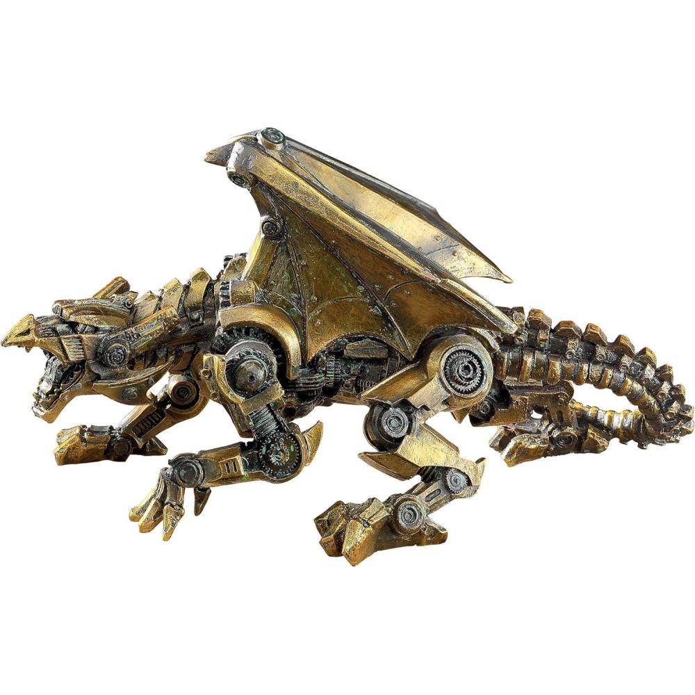 imageDesign Toscano Steampunk Gothic Gear Dragon Statue Bronze