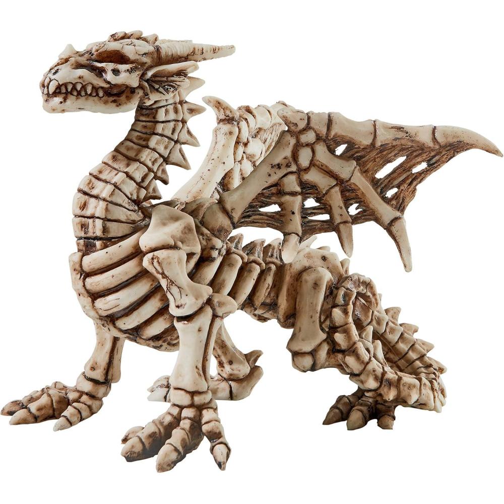imageDesign Toscano TRex Dinosaur Skull Fossil Statue on Museum MountGothic Dragon Skeleton