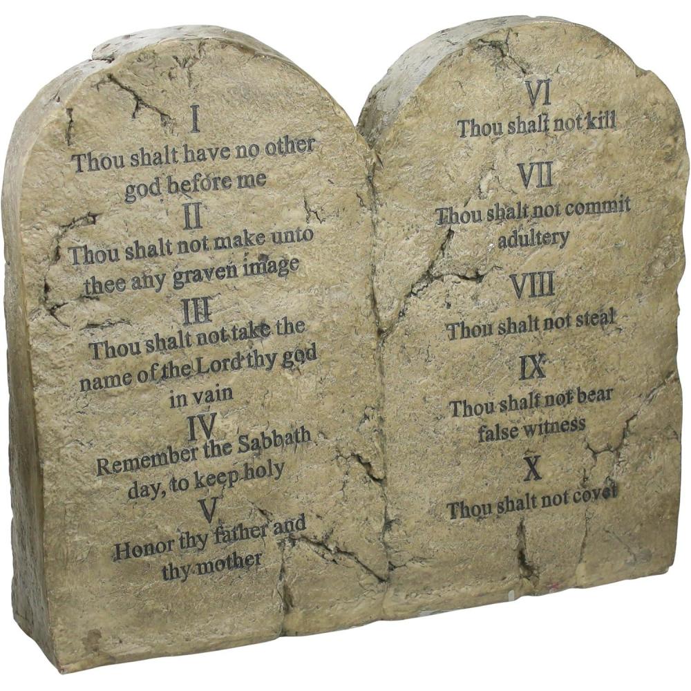 imageDesign Toscano Ten Commandments Sculptural Tablet