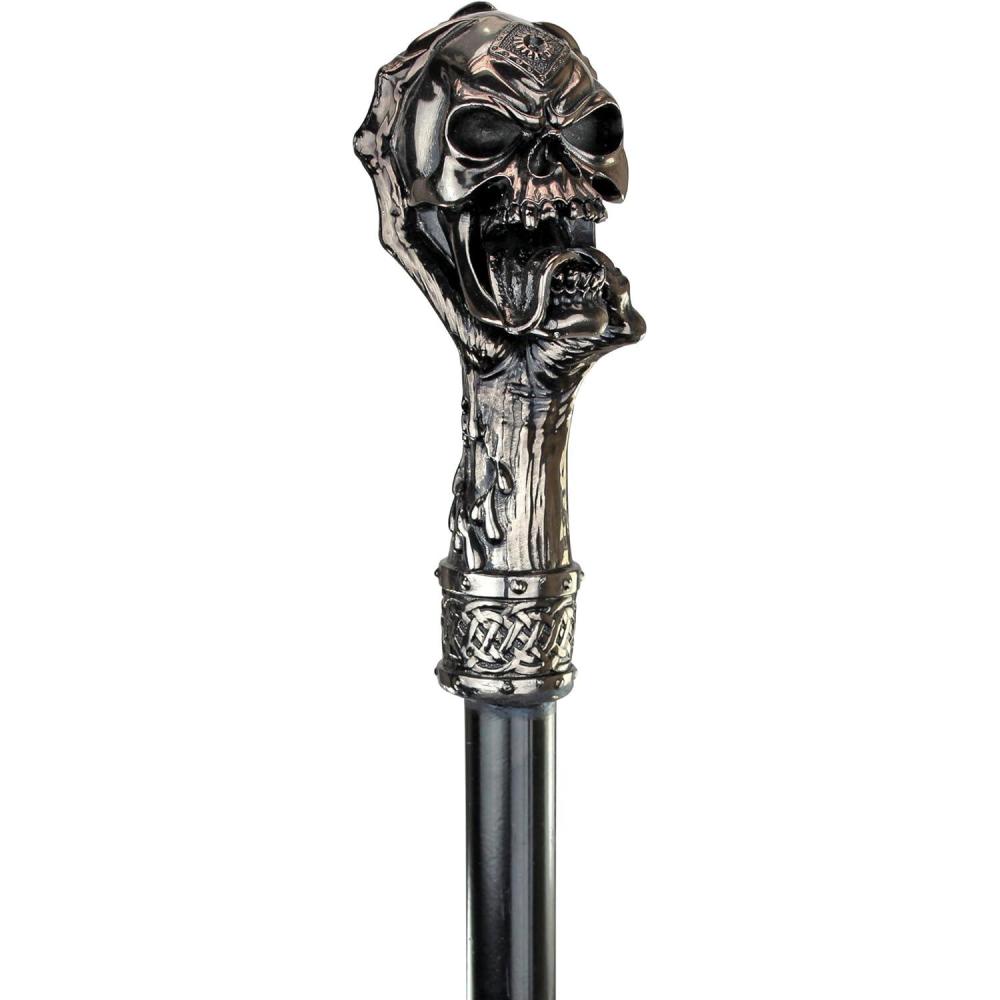 imageDesign Toscano The Dragonsthorne Collection Deaths Grip Skull and Claw Walking StickDeaths Grip Skull and Claw