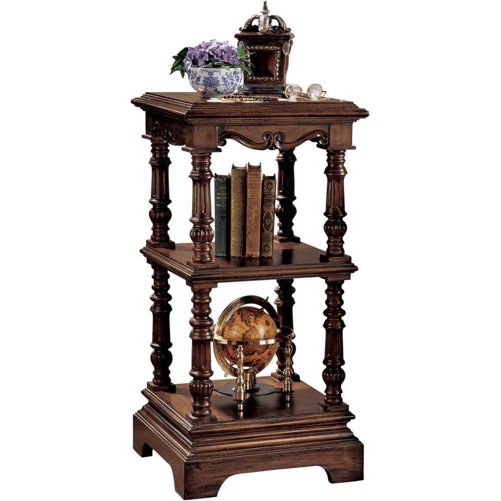 imageDesign Toscano The Lord Pimlicoe Etagere End Table Large Cherry