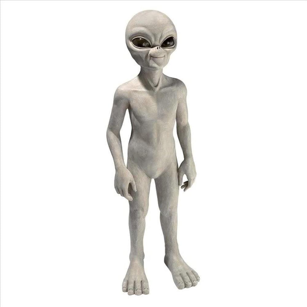 imageDesign Toscano The OutofthisWorld Alien Extra Terrestrial Statue Large