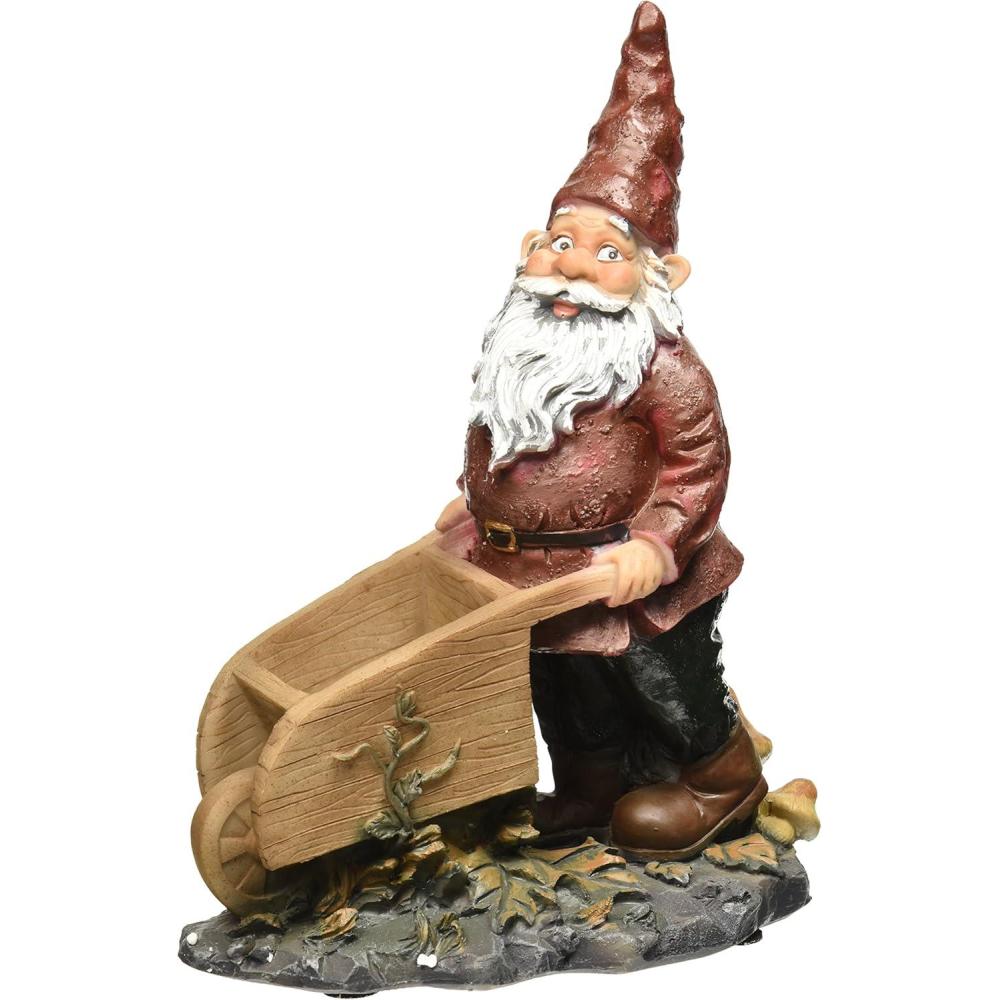 imageDesign Toscano Tower of Three Gnomes and Frog StatueWheeler Wheelbarrow