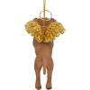 ANGEL FRENCH BULLDOG ORNAMENT(Brown and Gold)