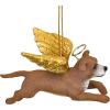 ANGEL FRENCH BULLDOG ORNAMENT(Brown and Gold)