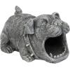 CRASH THE SQUIRREL RAIN GUTTER(Butch the Bulldog)