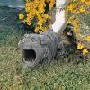 CRASH THE SQUIRREL RAIN GUTTER(Butch the Bulldog)