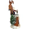 Christmas Decorations – German Kris Kringle Santa Claus Collector Die Cast Iron Still Action Coin Bank – Savings Bank – Piggy Bank(Santa’s Sleigh)