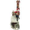 Christmas Decorations – German Kris Kringle Santa Claus Collector Die Cast Iron Still Action Coin Bank – Savings Bank – Piggy Bank(Santa’s Sleigh)