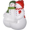 Christmas Photo Booth Props – Snowflake Powder Pals Snowman 5 Foot Tall Christmas Chair Bench – Holiday Decor – Christmas Decorations