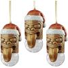 Christmas Tree Ornaments Medieval Helm Holiday Knight Helmet Armor Totem Statue(Set of 3)