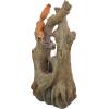 Coastal Decor Water Fountain with LED Light – Pelican’s Seashore Roost Garden Decor Fountain – Outdoor Water Feature, Full Color(Tree Squirrel)
