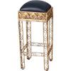 Design Toscano Altar of Tenenit Egyptian Decor Home Bar with Two Barstools Set, 52 Inch, Black and Gold