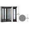 Design Toscano Amesbury Manor Wall Curio Cabinet, Ebony Black(Black Country Tuscan)