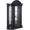 Design Toscano Amesbury Manor Wall Curio Cabinet, Ebony Black(Black Rosedale Hardwood)
